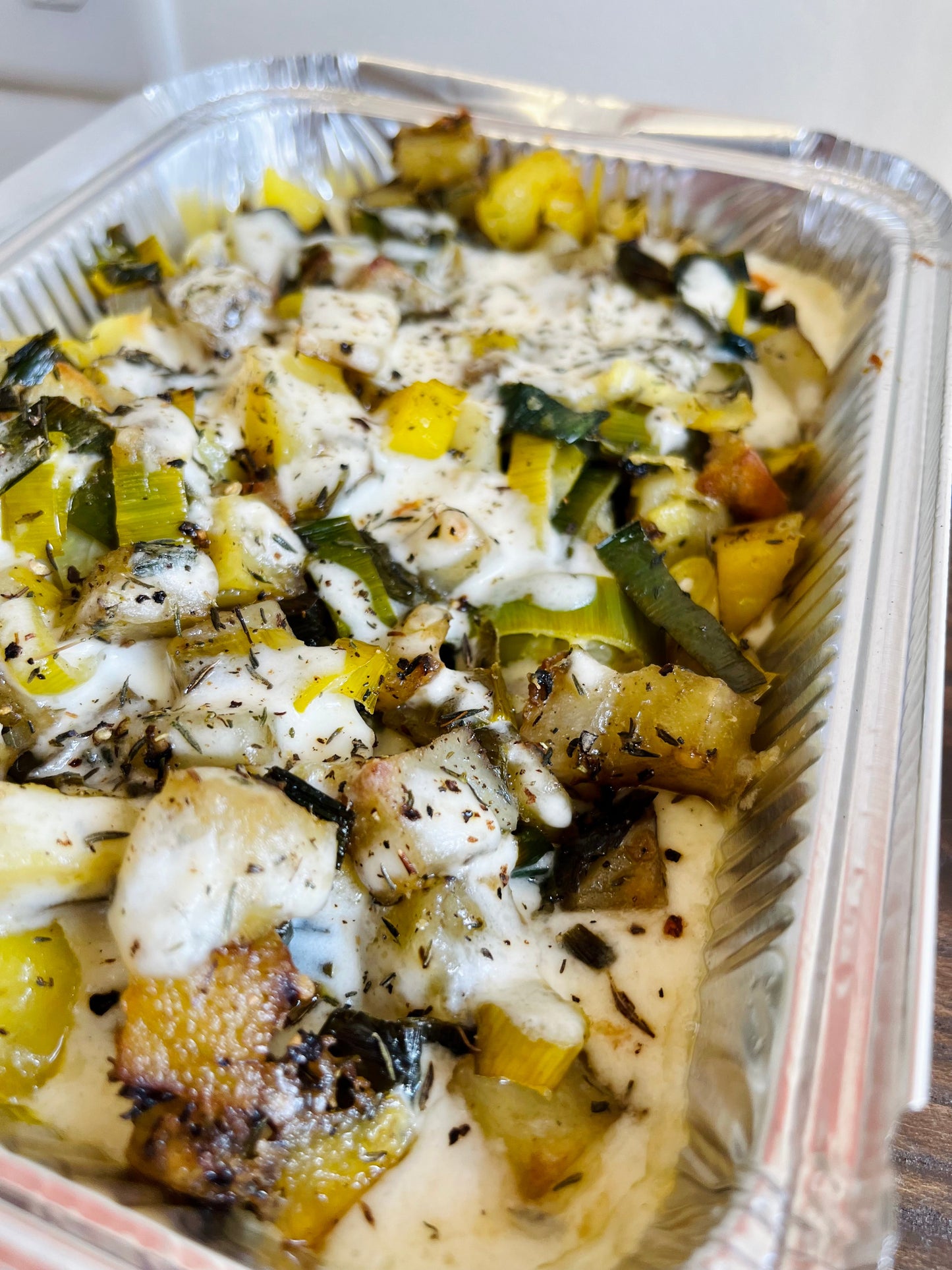 Cheesy Potato and Leek Bake