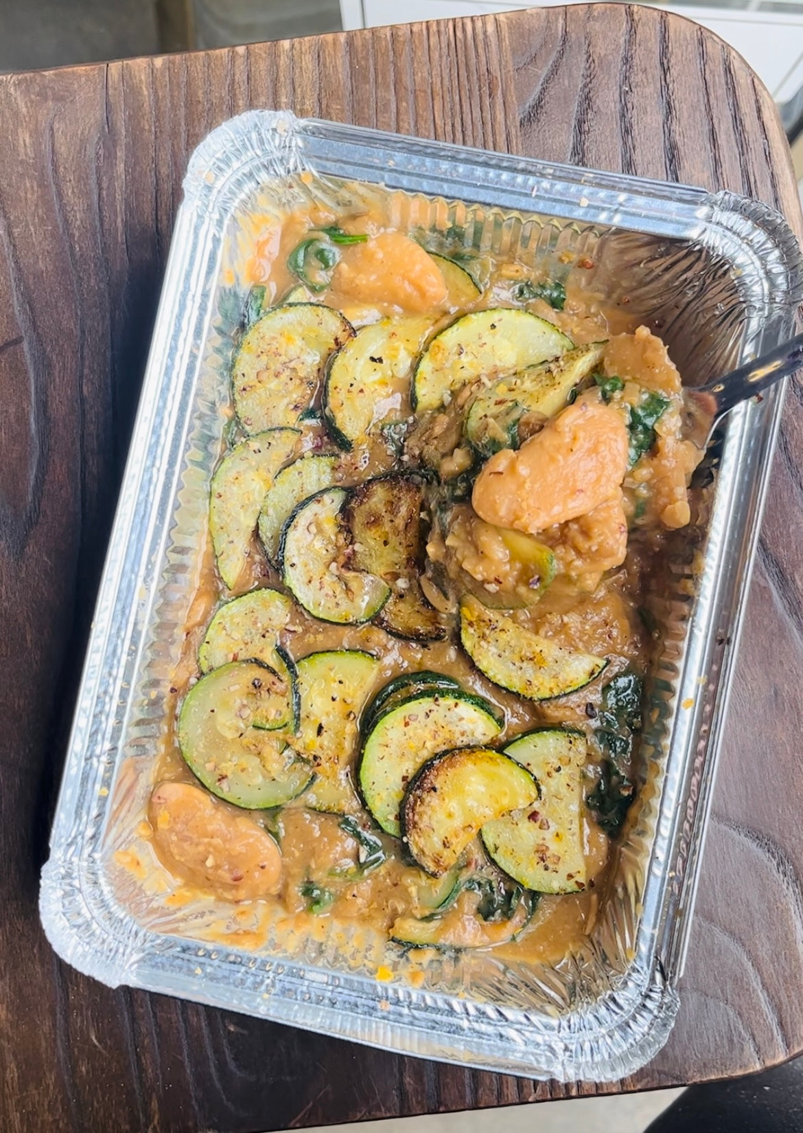 Butter beans with zucchini