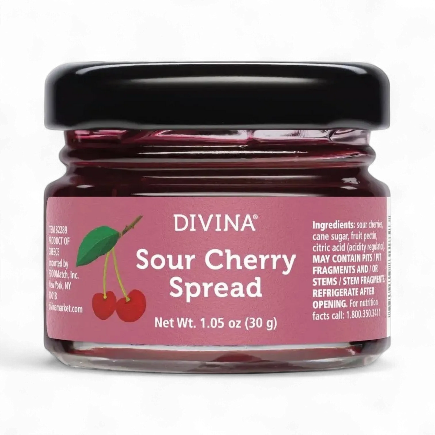 Divina Mini Sour Cherry Jam Jar