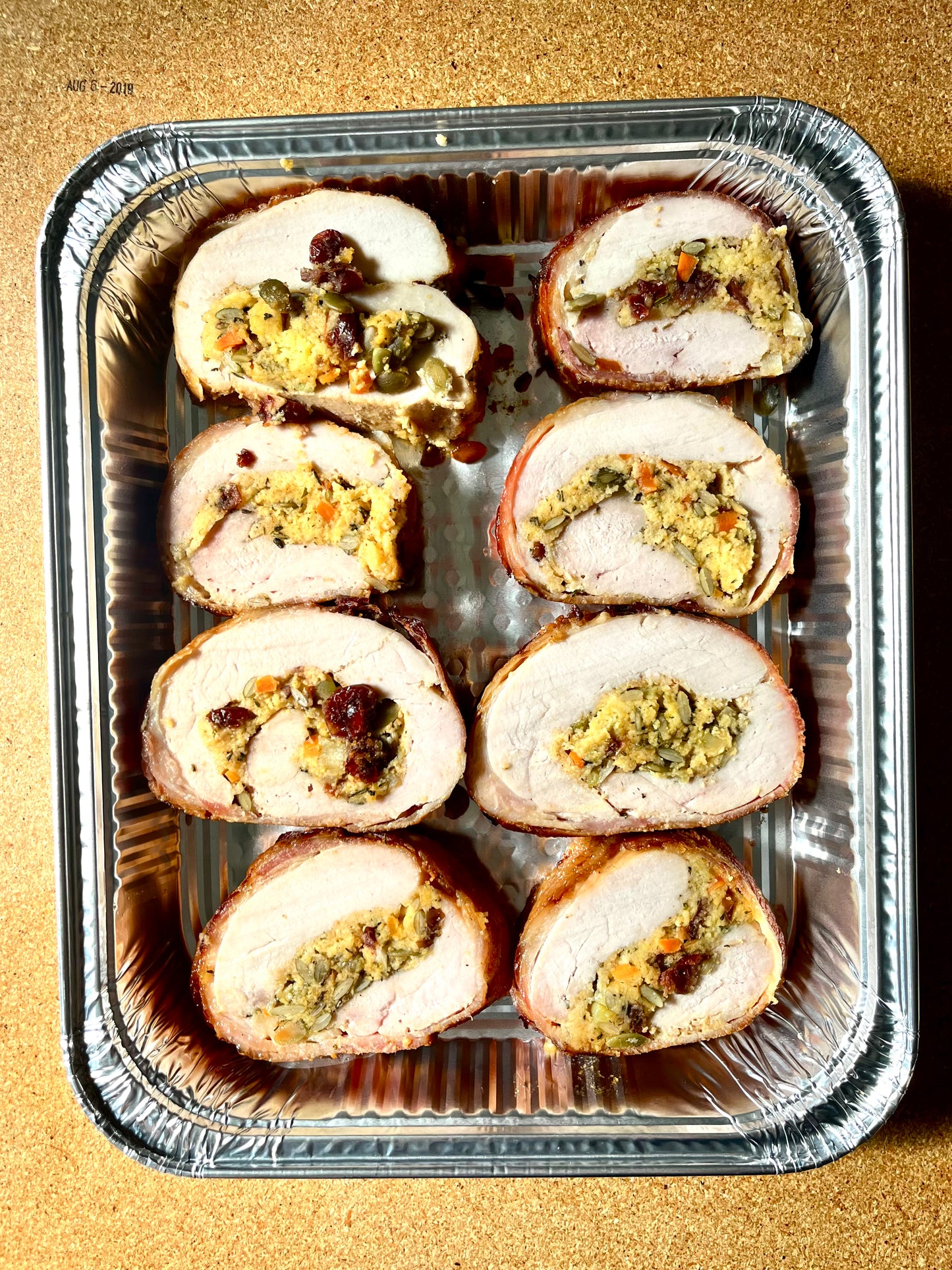 Bacon-wrapped Stuffed Turkey Breast GF