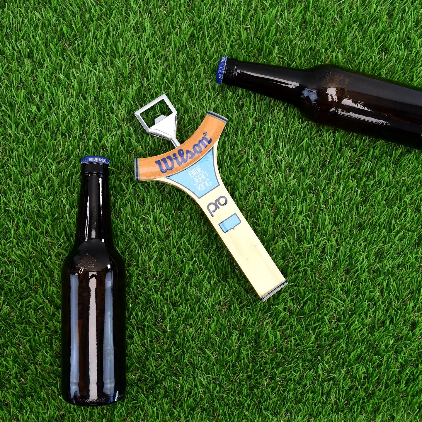 Racquet Inc - Antique Wooden Tennis Racquet Neck Bottle Opener