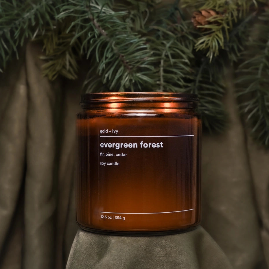 Gold + Ivy - Evergreen Forest Soy Candle 7.5oz