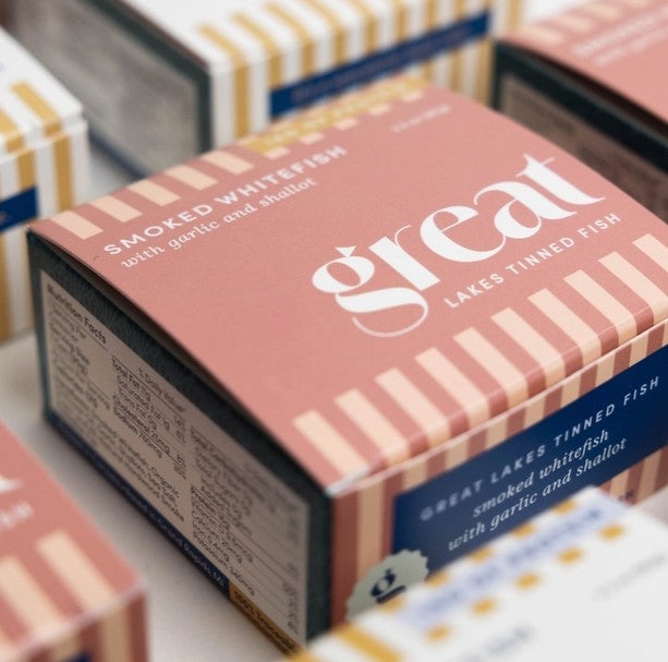 Great Lakes Tinned Wish - Smoked Whitefish with Garlic and Shallots