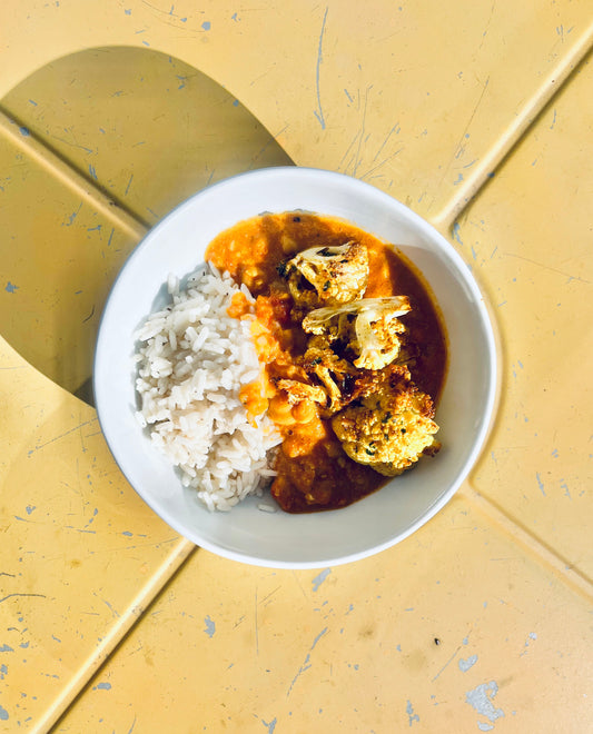 Curry Cauliflower + Rice