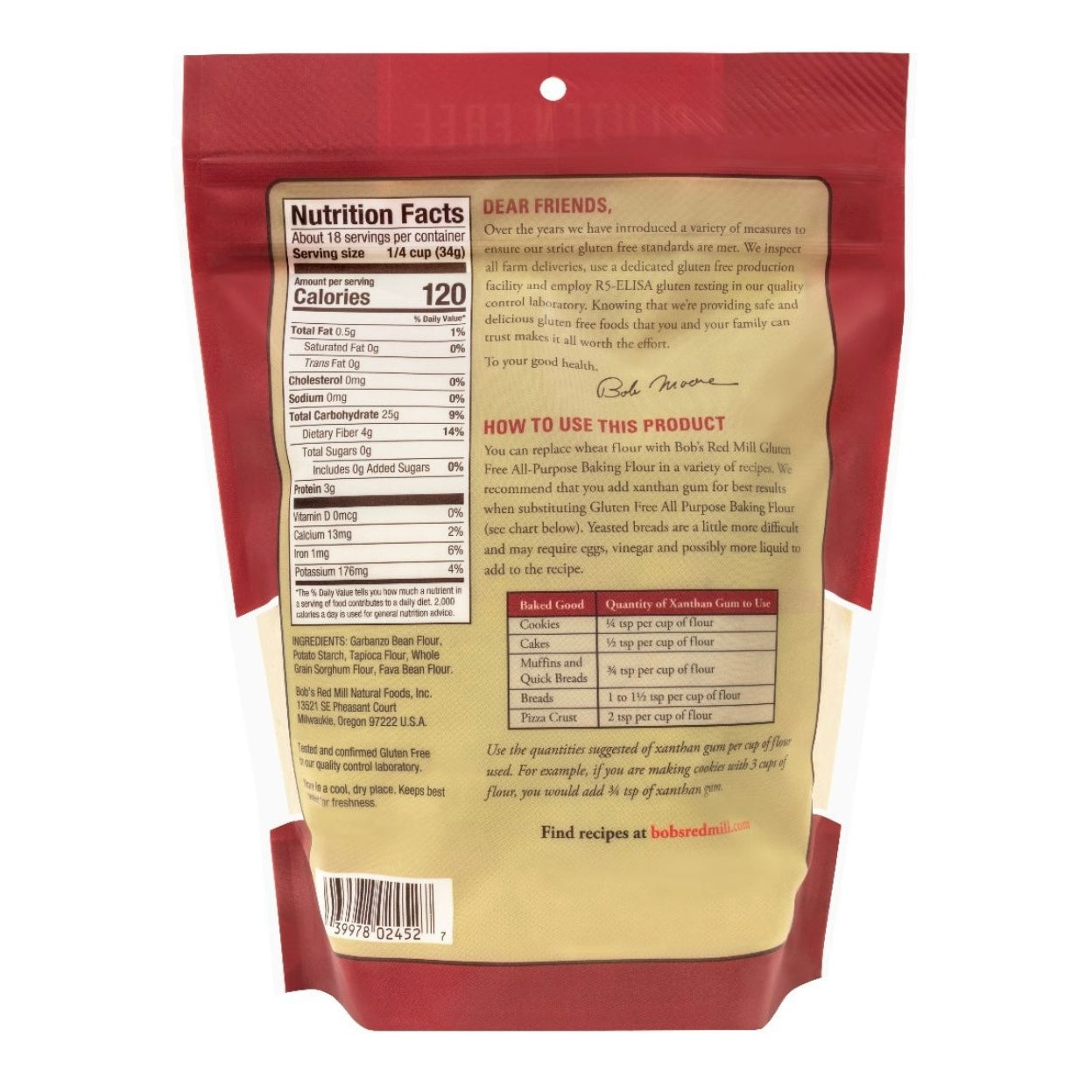 Bob’s Red Mill- Gluten-free, all-purpose flour