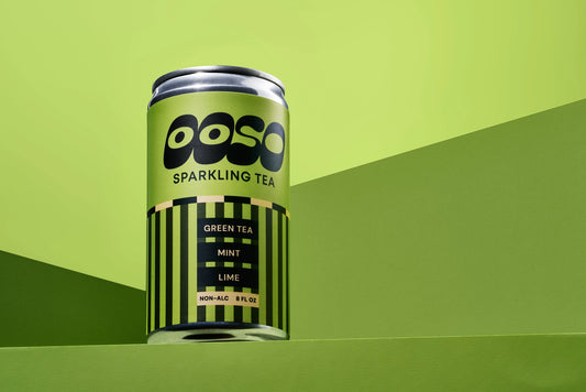 Ooso Sparkling Tea - Green Tea, Mint, Lime