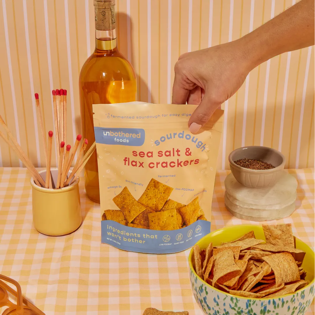 Unbothered Foods - Sea Salt and Flax Crackers