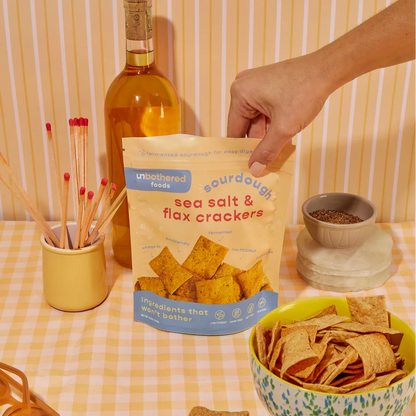 Unbothered Foods - Sea Salt and Flax Crackers