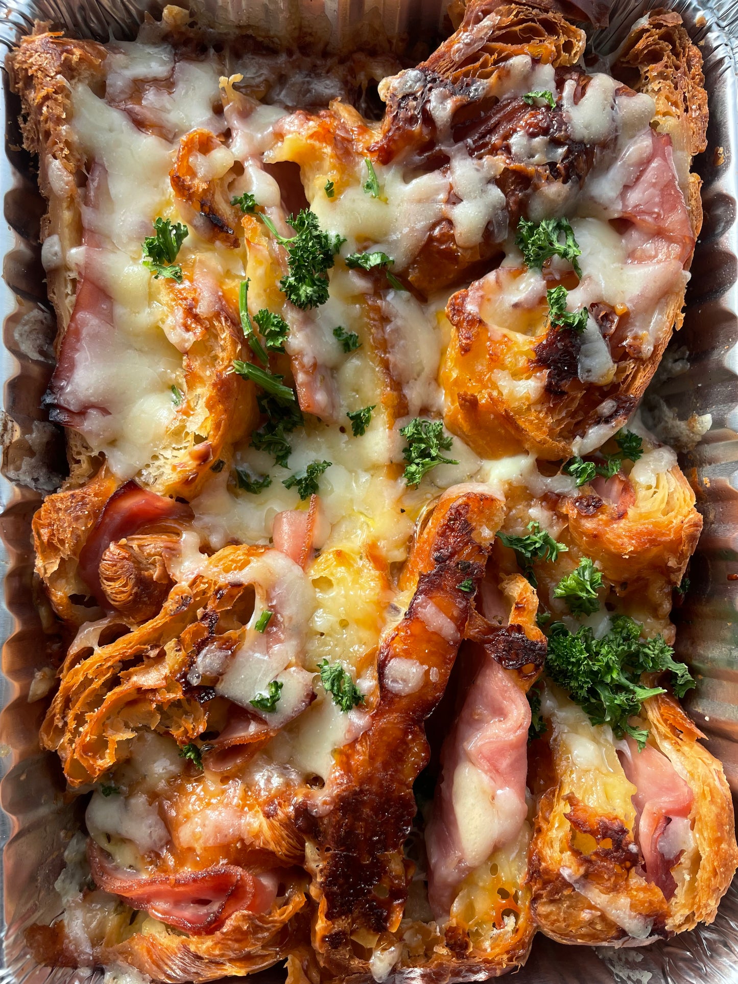Ham Croissant Breakfast Bake