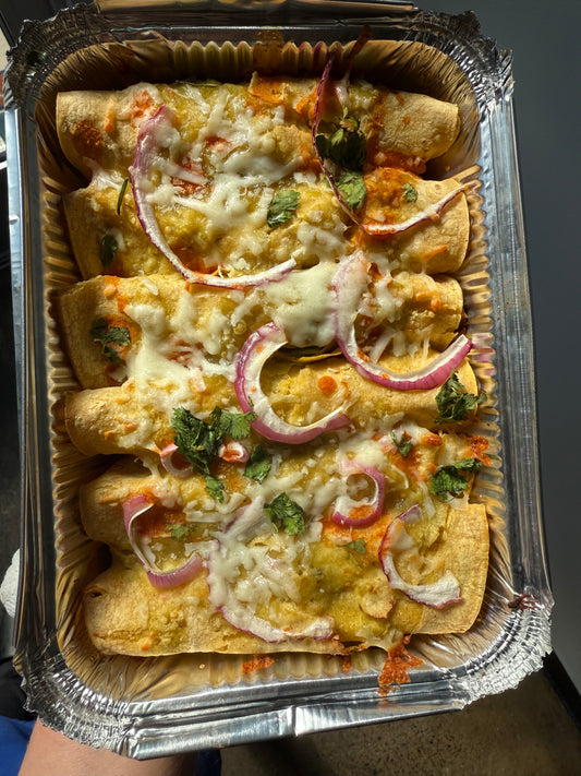 Green Chili Pork Enchiladas