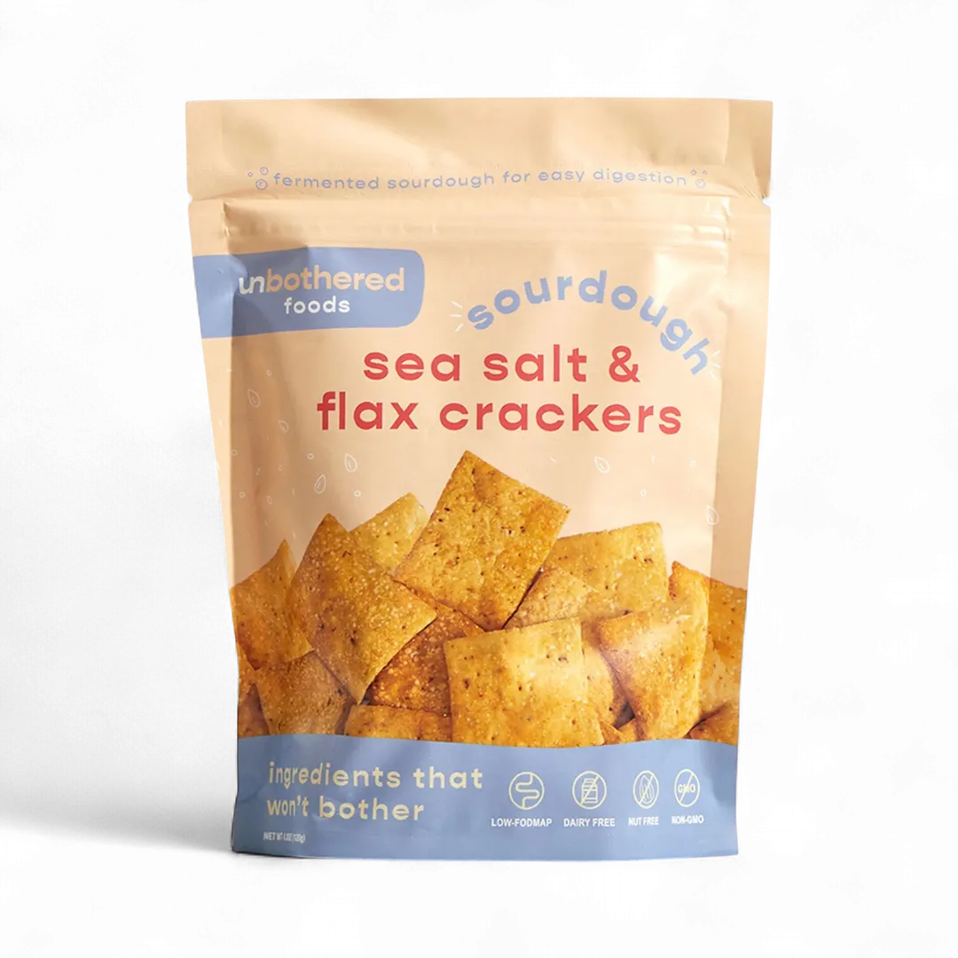 Unbothered Foods - Sea Salt and Flax Crackers