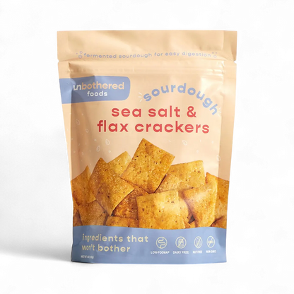 Unbothered Foods - Sea Salt and Flax Crackers