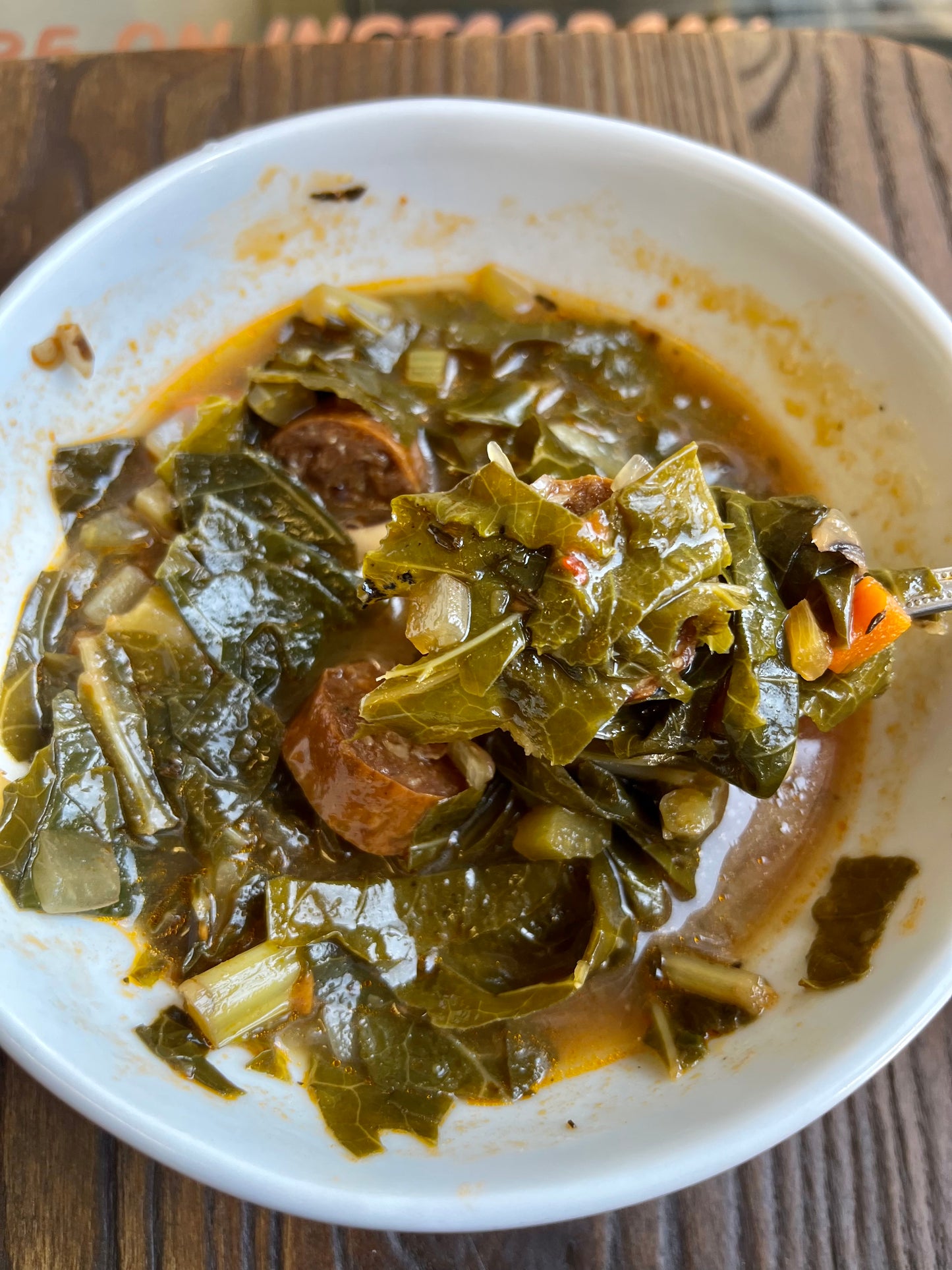 Collard Greens & Sausage Soup