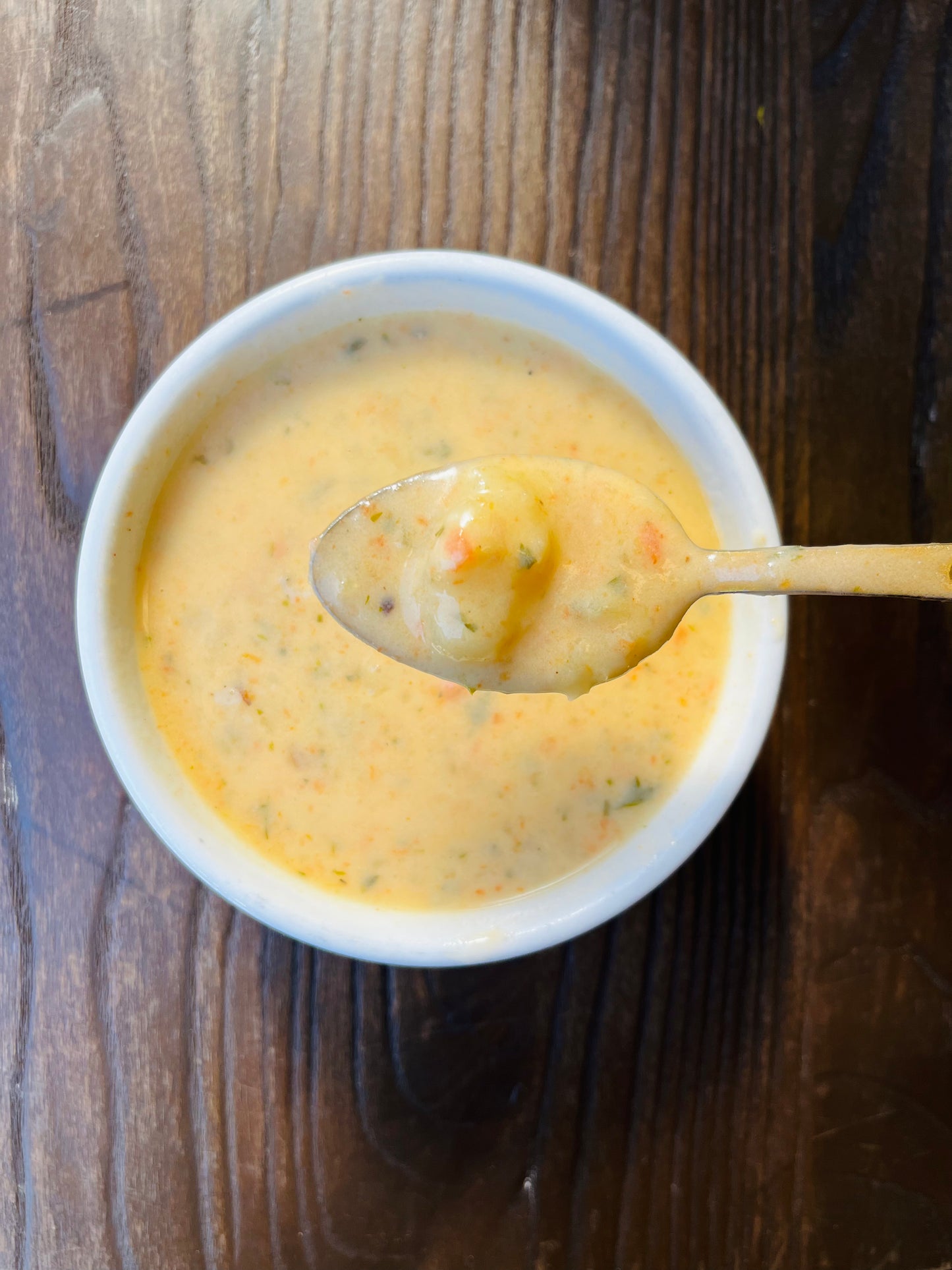 Cheddar potato soup