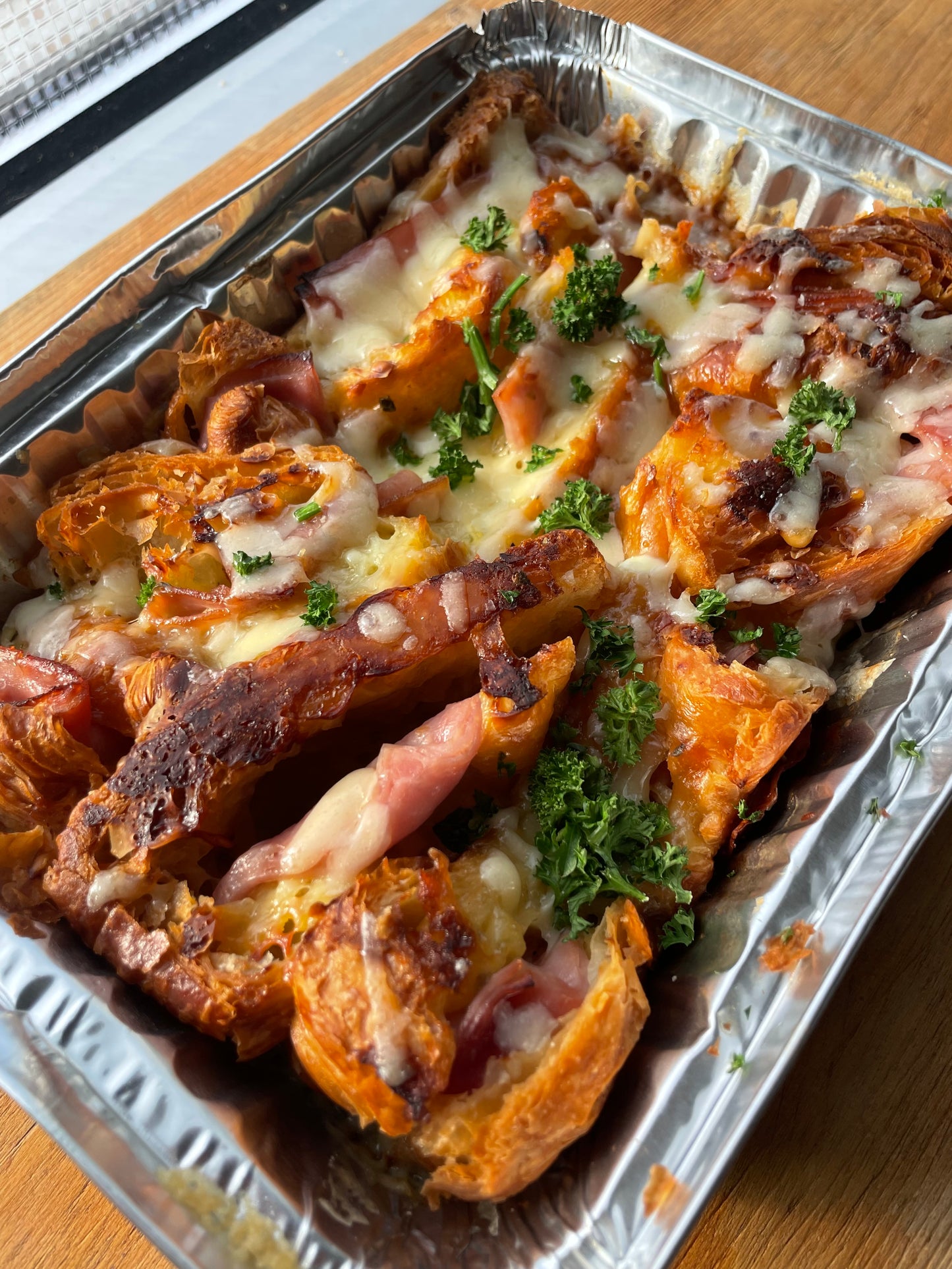 Ham Croissant Breakfast Bake