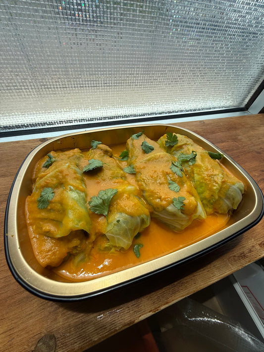 Vegan Chickpea Cabbage Rolls