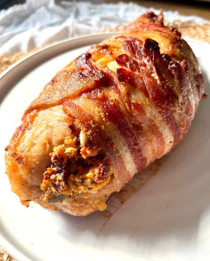 Bacon-wrapped Stuffed Turkey Breast