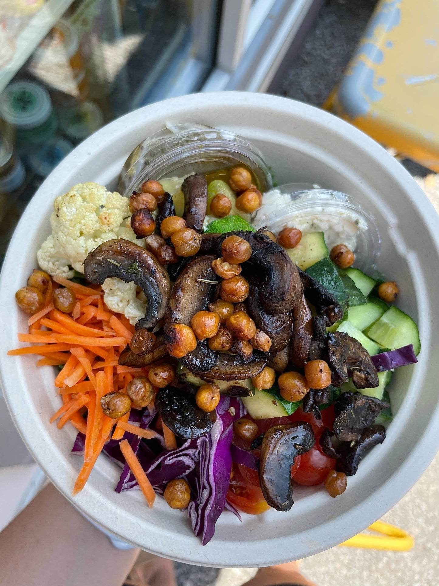 Greek bowl with veggies