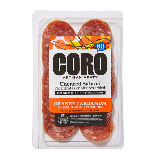 Coro - Sliced Uncured Orange Cardamom Salami