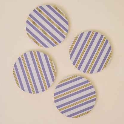 One & Only Paper Co - Squiggle Stripes Coaster - Set of 4