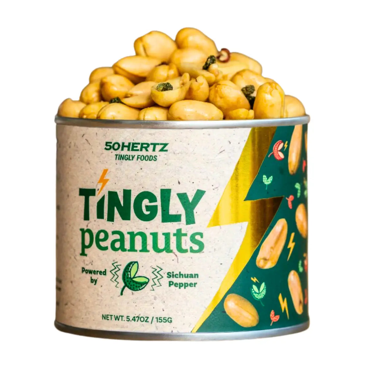 50Hertz Tingly Foods - Tingly Mala Sichuan Pepper Peanuts