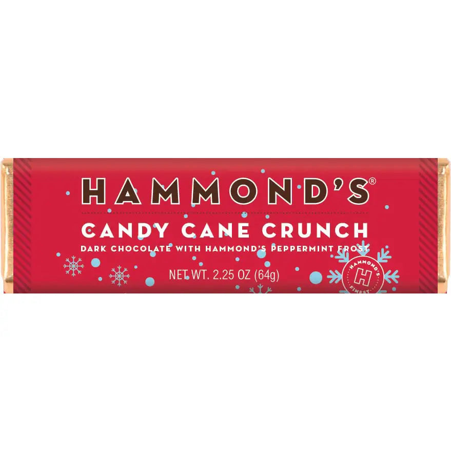 Hammond’s Candies - Chocolate Bar Candy Cane Crunch (Dark)