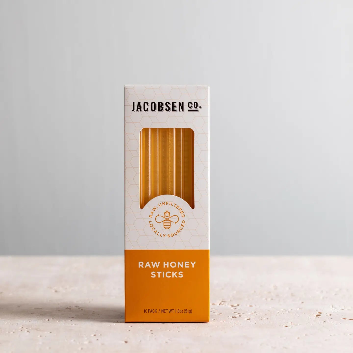 Jacobsen Salt Co - Raw Honey Sticks - 10 Pack - Blackberry Honey