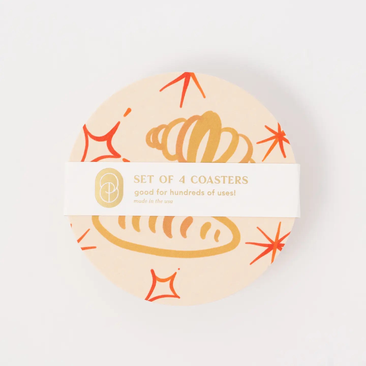One & Only Paper - Croissants Coaster (Set of 4)