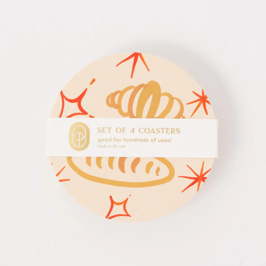 One & Only Paper - Croissants Coaster (Set of 4)