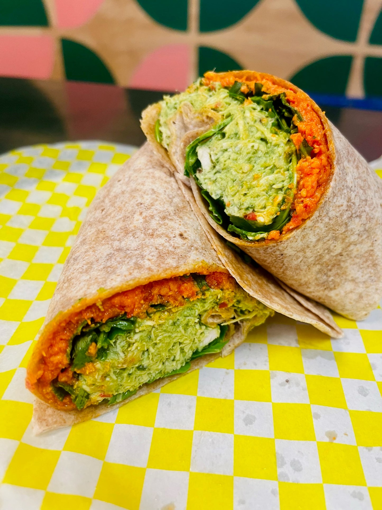 Pesto Chicken Salad Wrap