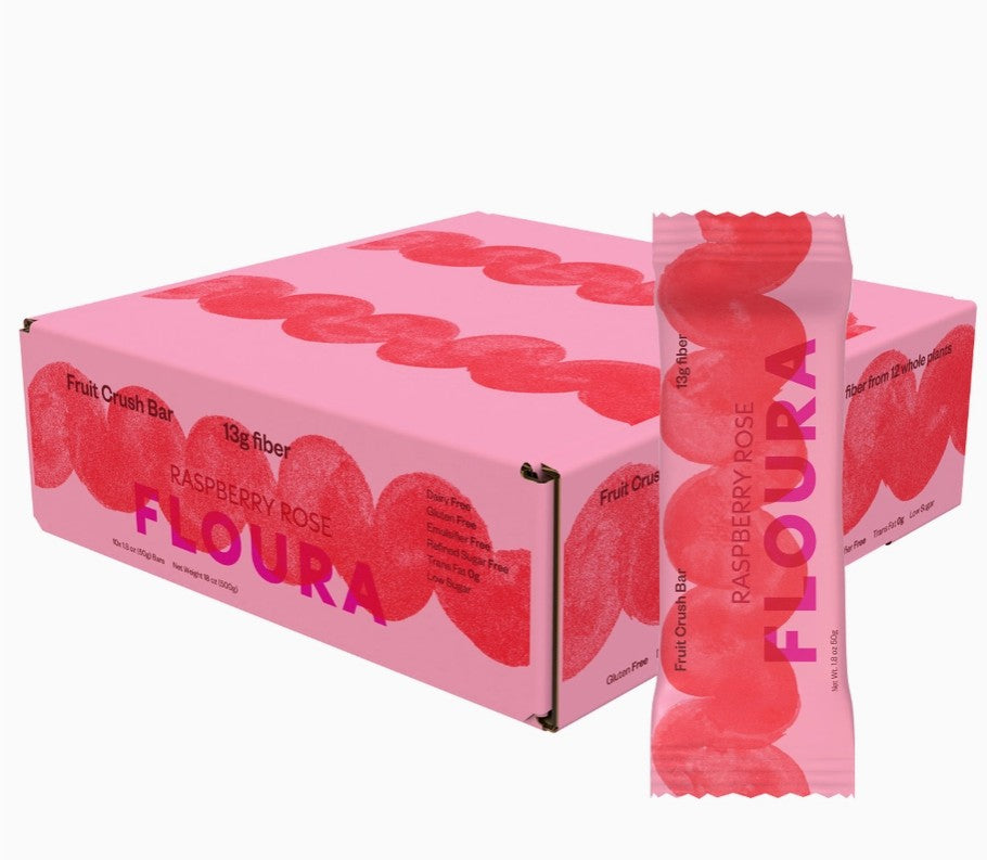 Floura & Co - Raspberry Rose Fruit Crush Bar