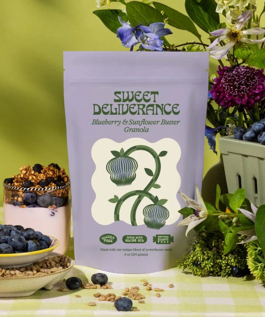 Sweet Deliverance - Blueberry & Sunflower Butter Granola
