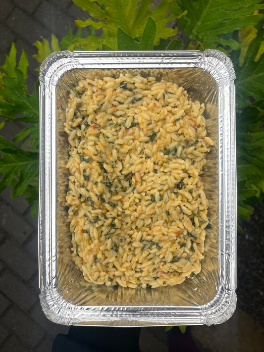 Italian Orzo Pasta Bake (Vegetarian)