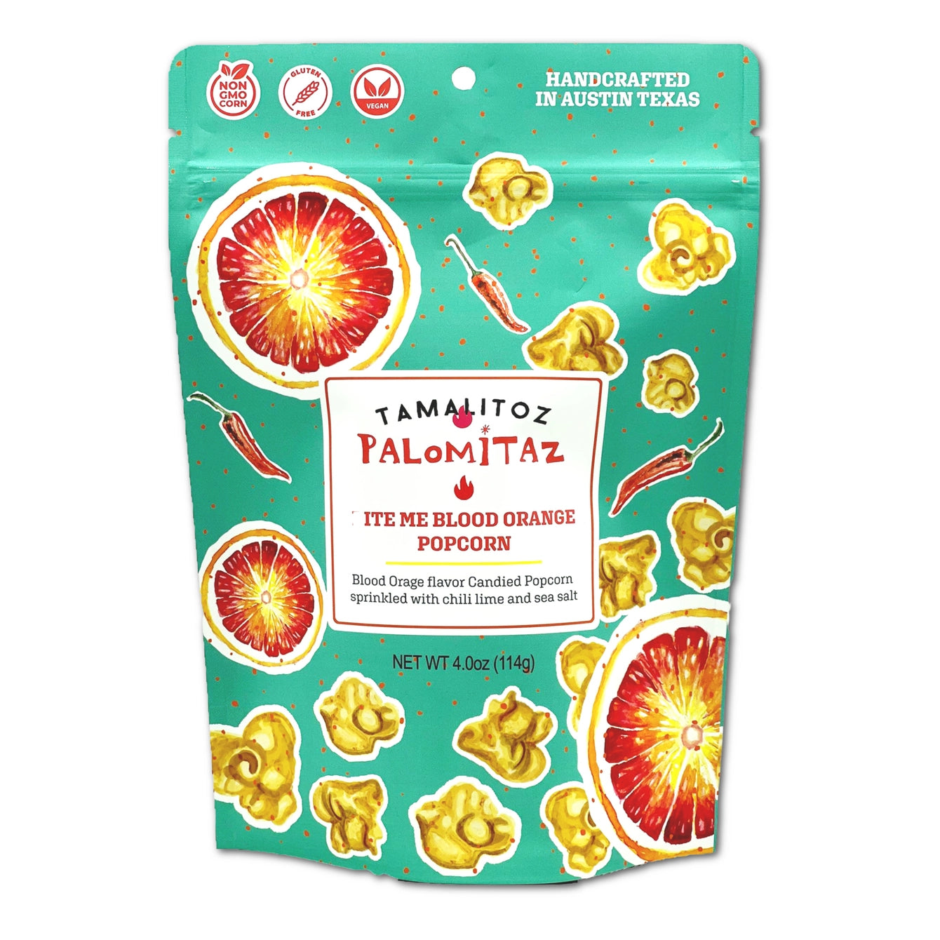 Tamalitoz Palomitaz- Bite Me Blood Orange Popcorn