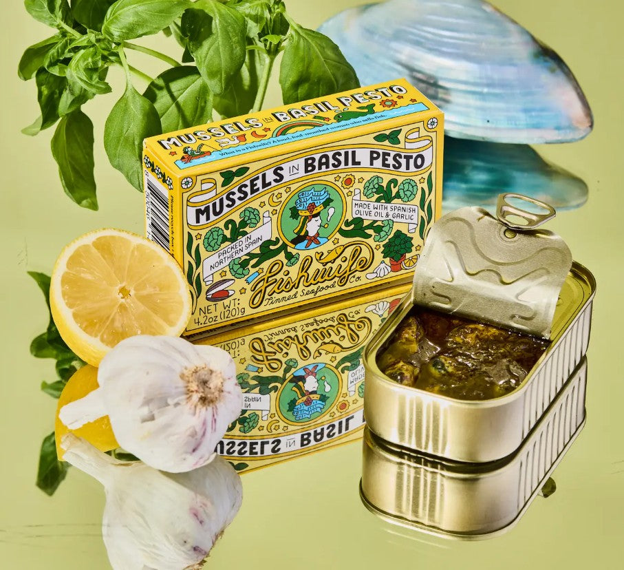 Fishwife - Mussels in Basil Pesto