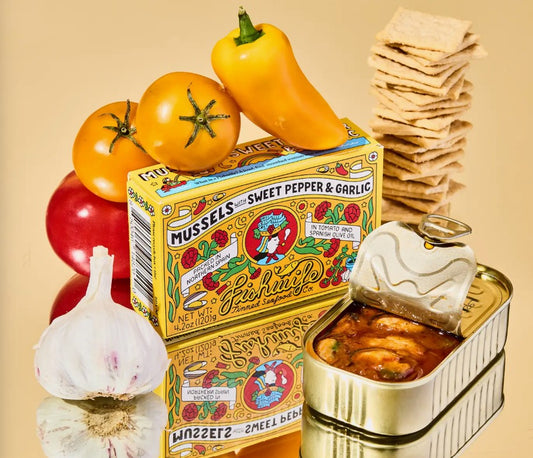 Fishwife - Mussels with Sweet Pepper and Garlic